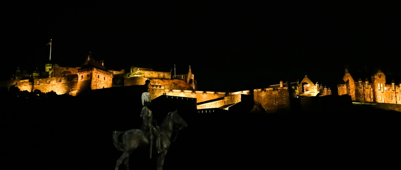 sky, castle, edinburgh, 5K, architecture, travel destinations, religion, famous Place, city, no people, scotland, building, night, dark, night castle
