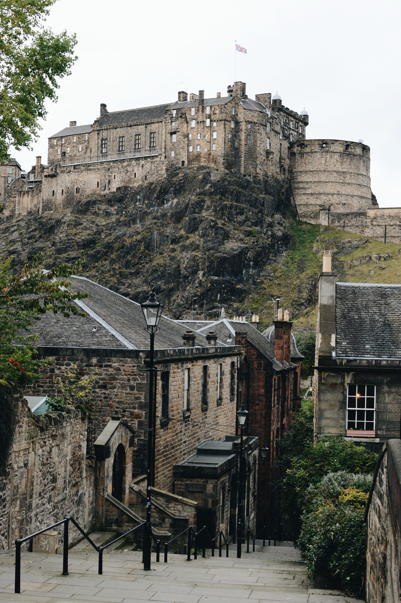 built structure, sky, landmark, stone wall, no people, edinburgh, houses, building exterior, architecture, 5K, skyline, beside, travel, building, outdoor