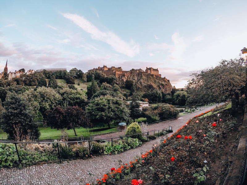 nature, direction, princes street, edinburgh, cloud - sky, landscape, growth, tranquil scene, environment, no people, outdoors, tranquility, 4K, sky, road