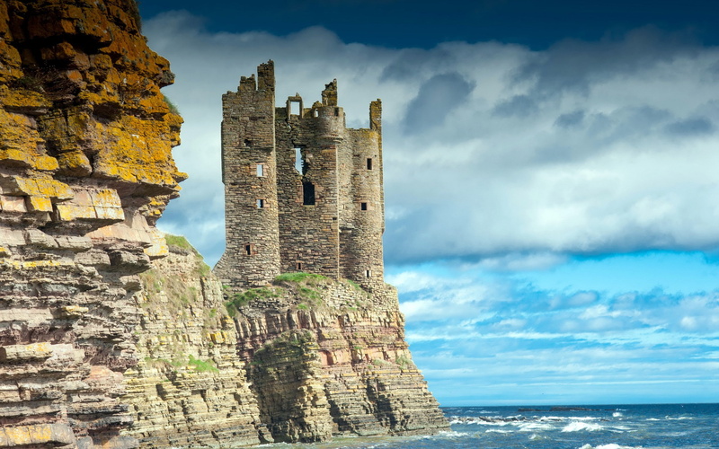 keiss, castl, Keiss Castle, Scotland, 2K, Caithness