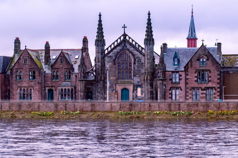 water, inverness, travel destinations, spirituality, historic, spire, built structure, religion, building exterior, belief, scottish, uk, highlands, place of worship