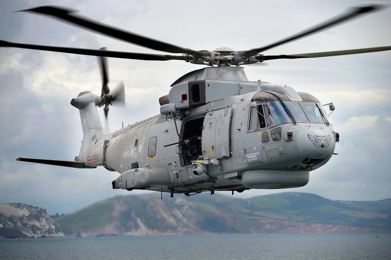 cockpit, water, 2K, mid-air, shipping, motion, nature, sea, transport helicopter, air vehicle, navy, outdoors, airplane, rescue, sky, flying, mountain