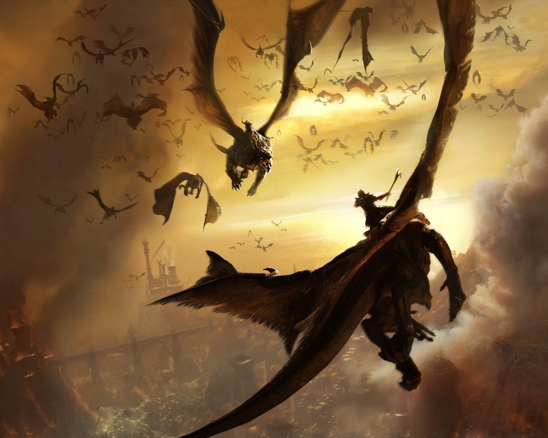 x, sky, nature, art, war, 720P, dragons, skyscapes, hd, lair