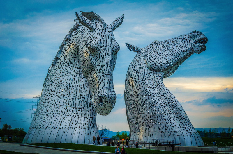 art and craft, no people, travel destinations, incidental people, animal representation, animal themes, city, sculpture, low angle view, nature, Scotland