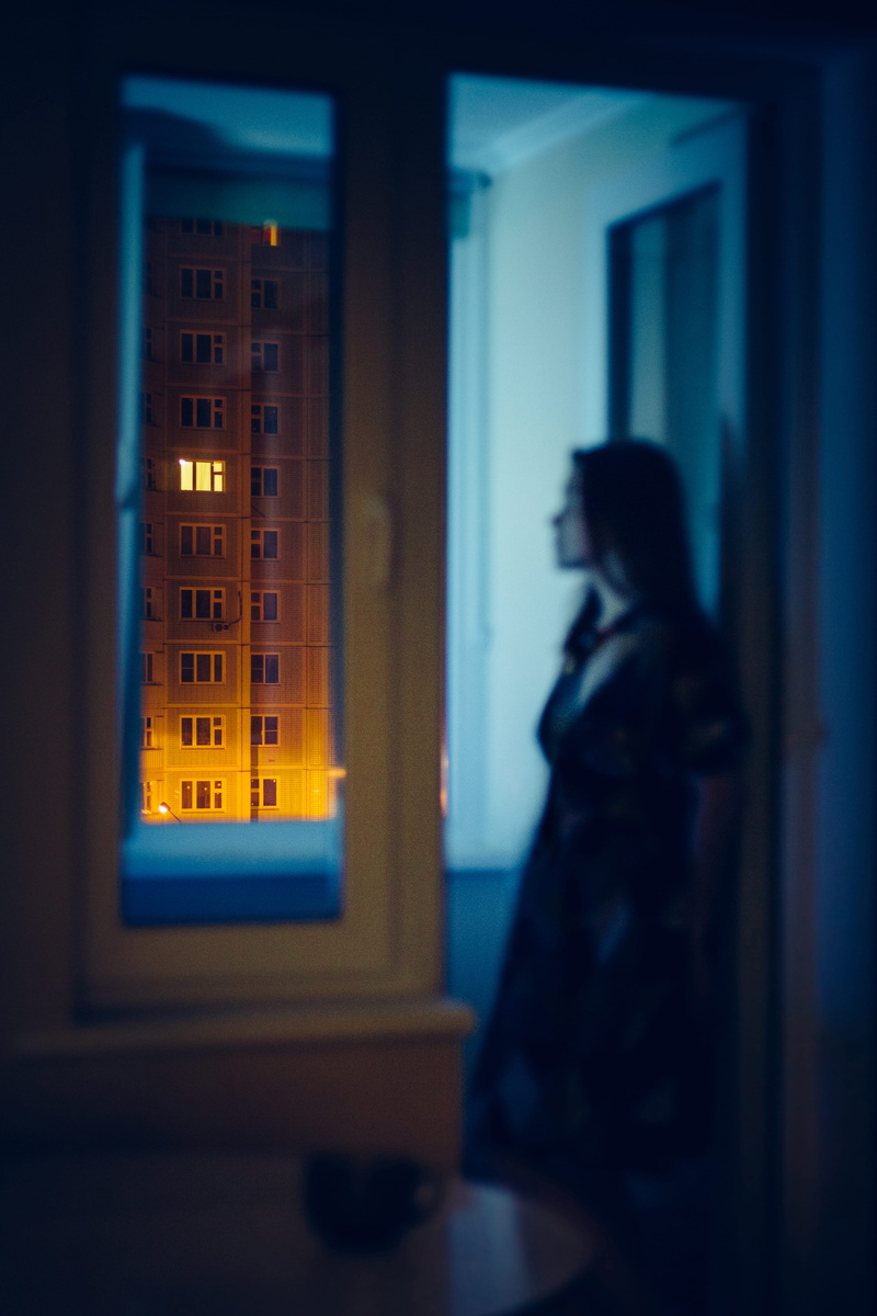 young Adult, one Person, beautiful, long hair, looking, caucasian Ethnicity, home, black, person, building, house, indoor, apartment, dark, people, women