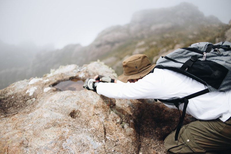 winter, adventure, human, bag, mountain, one person, hat, outdoor photographer, backpack, rock, canon6d, warm clothing, solid, trekking, sport, photo, lifestyles