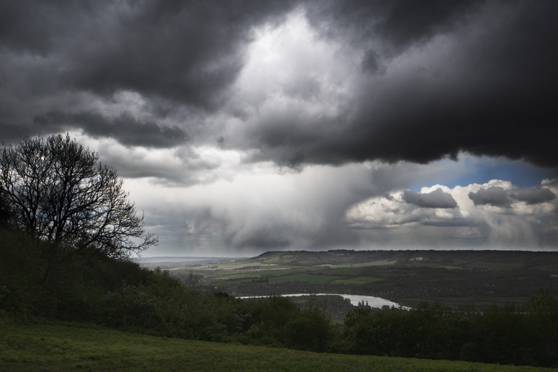non-urban scene, field, scenery, medway valley, north downs way, day, tranquil scene, land, landscape, tree, blue bell hill, scenics - nature, no people