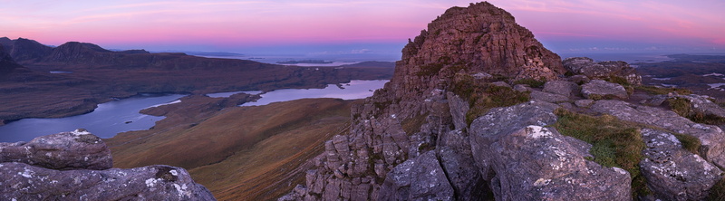 solid, rock - object, romantic sky, LochLurgainn, sky, outdoors, no people, rock formation, Outdoor, rock, land, Lurgainn, sunset, Scottish, Loch, Morning