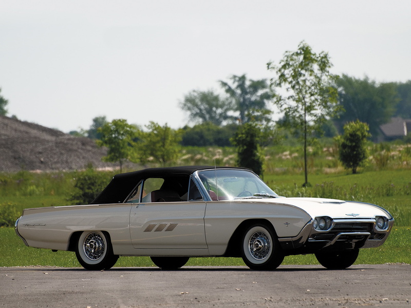 thunderbird, luxury, 1080P, ford, 340hp, supercar, classic, 1963, 76b, convertible, 390, roadster