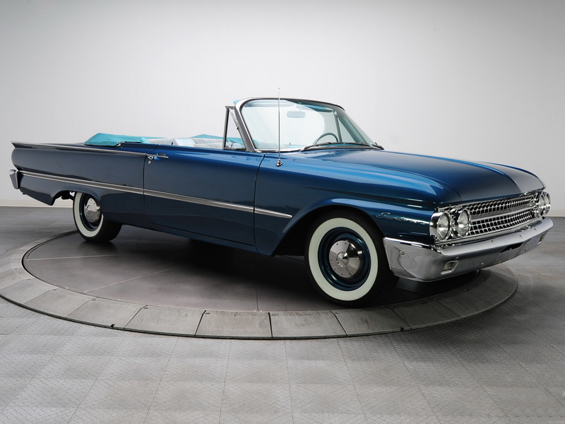sunliner, convertible, classic, 390, galaxie, 1961, ford, 1080P