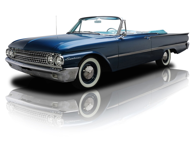 1961, sunliner, 390, ford, convertible, 1080P, classic, galaxie