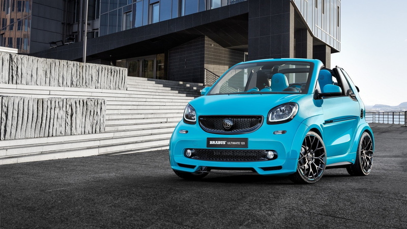 ultimate, cabrio, 125, brabus, 2017, modified, cars, 1080P, fortwo, smart