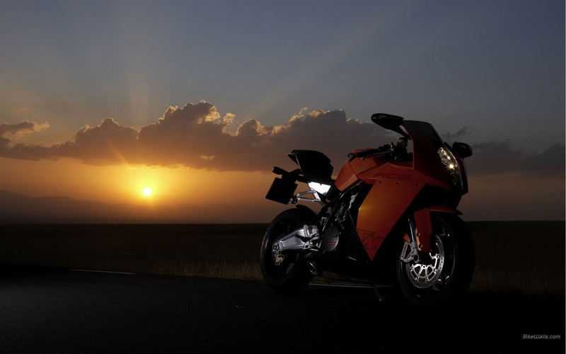 sunset, 1080P, rc8, motorbikes, ktm