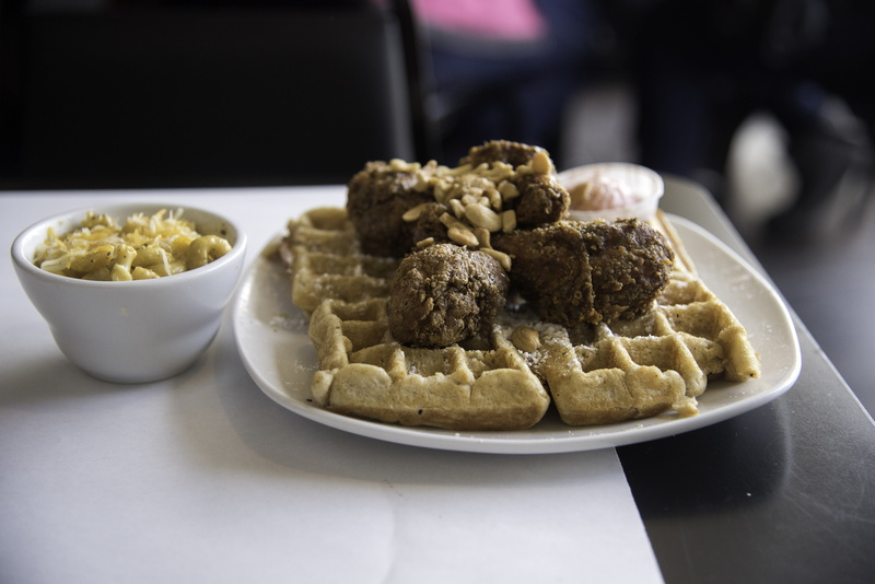 dames chicken and waffles, snack, north, serving size, computer, freshness, table, crockery, plate, still life, food And Drink, temptation, North Carolina