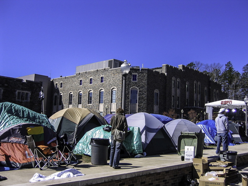 umbrella, camping, photos, tree, carolina, protection, city life, public domain, clear sky, student tents, blue, building exterior, north, day, cameron