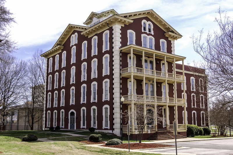 bare tree, the past, facade, North Carolina, photos, north, home ownership, window, United States, nature, no People, University, architectural column
