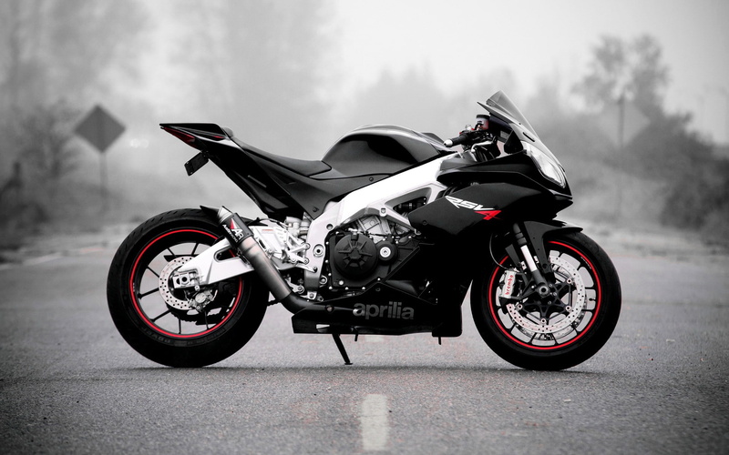 Motorcycle, 1080P, Black, Aprilia