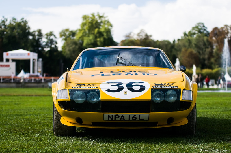 incidental people, text, number, Gr4, focus on foreground, daytona, Ferrari, plant, nature, day, car, 1080P, toy, grass, group 4, yellow, motor vehicle