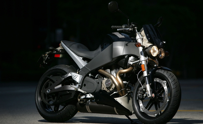 Buell, hd, focus on foreground, black color, chrome, outdoors, xbscg, parking, black, silver colored, headlight, bike, Motorcycle, transportation