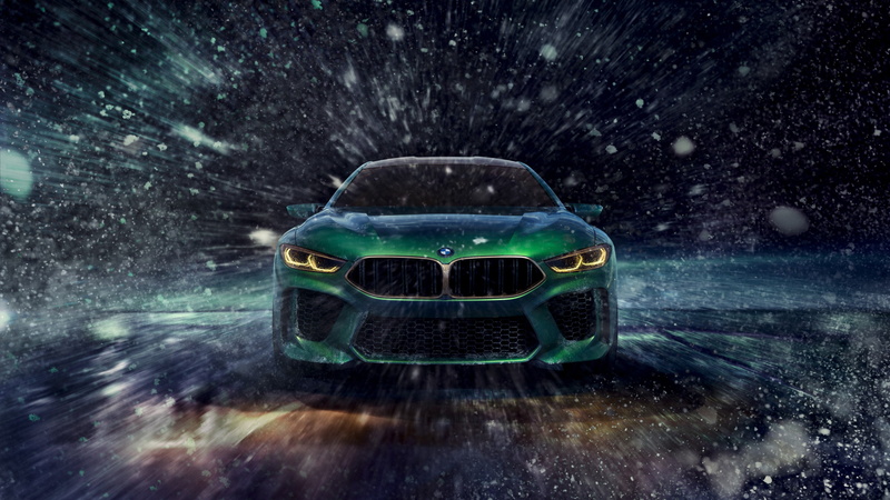bmw, 4k, car, BMV M8 Gran Coupe, gray, 4K, Geneva Motor Show 2018