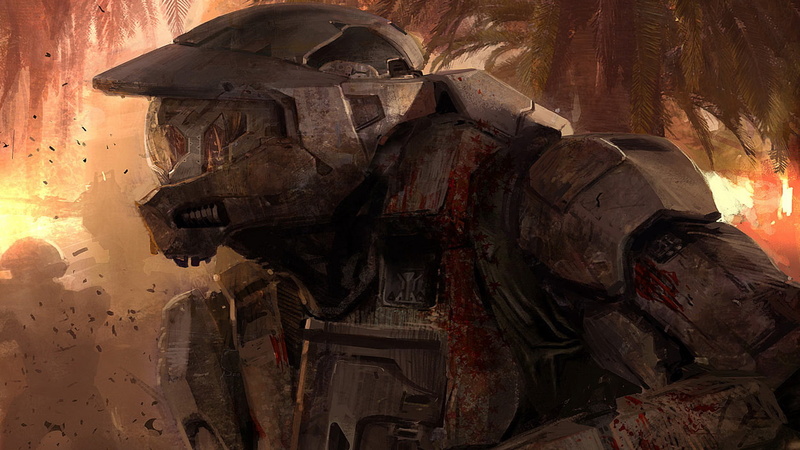 hd, video games, 1080P, chief, drawing, master, halo