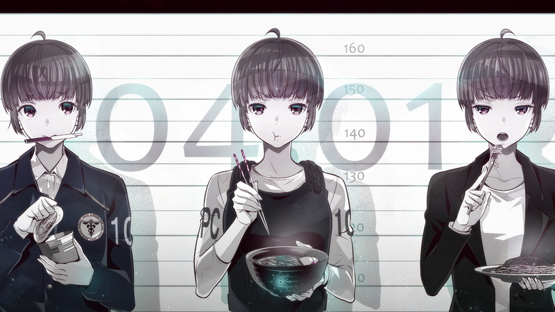 casual, Tsunemori Akane, anime girls, fan art, Psycho-Pass, dark hair, 4K, white skin, dark eyes, anime