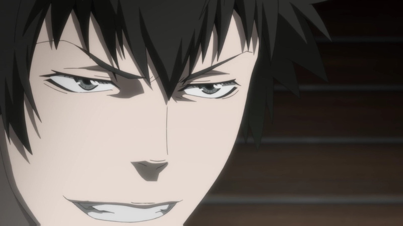 human representation, Anime, drawing - art product, still life, mask, Shinya Kogami, wall - building feature, representation, digital composite, Psycho-Pass