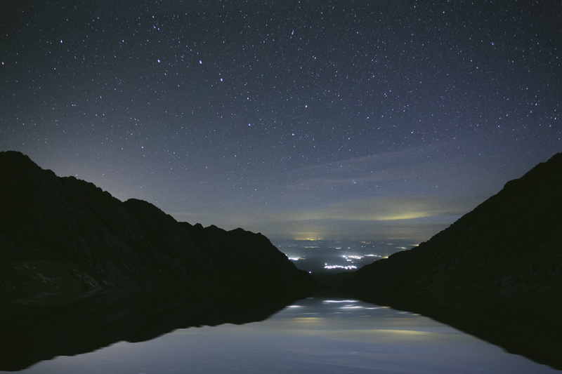 non-urban scene, stars, galaxy, waterfront, scenics - nature, beauty in nature, no people, landscape, reflection, star - space, space, romania, nature