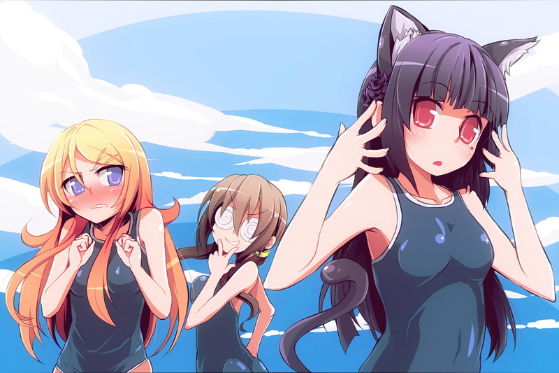 Anime, Saori Makishima, Kirino Kousaka, Ruri Gokō, 1080P, Oreimo