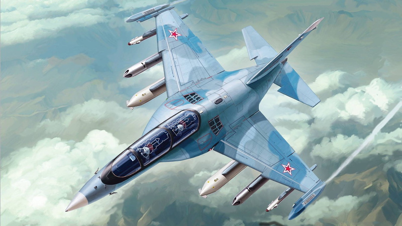Russian combat training aircraft, Yakovlev, The Russian air force, The Yak-130, 1080P
