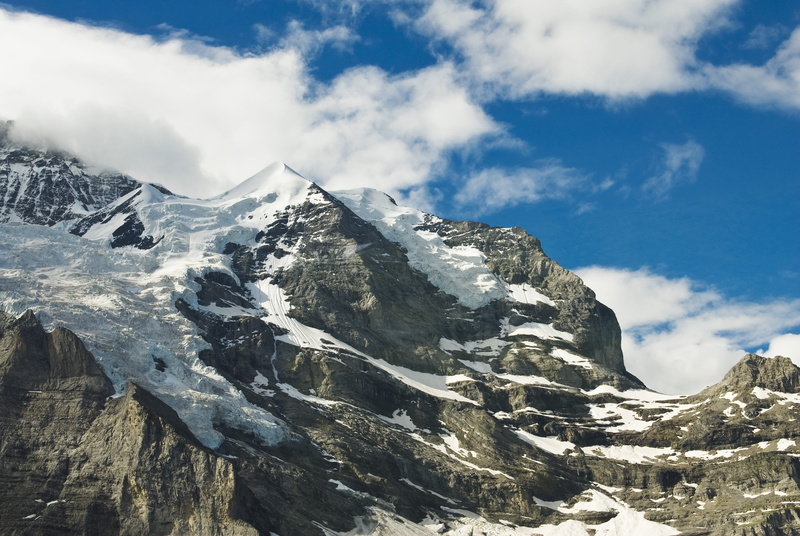 scenics - nature, monk, landscape, snowcapped mountain, tranquility, alpine, winter, 4K, mountain summit, non-urban scene, mountain peak, formation, snow