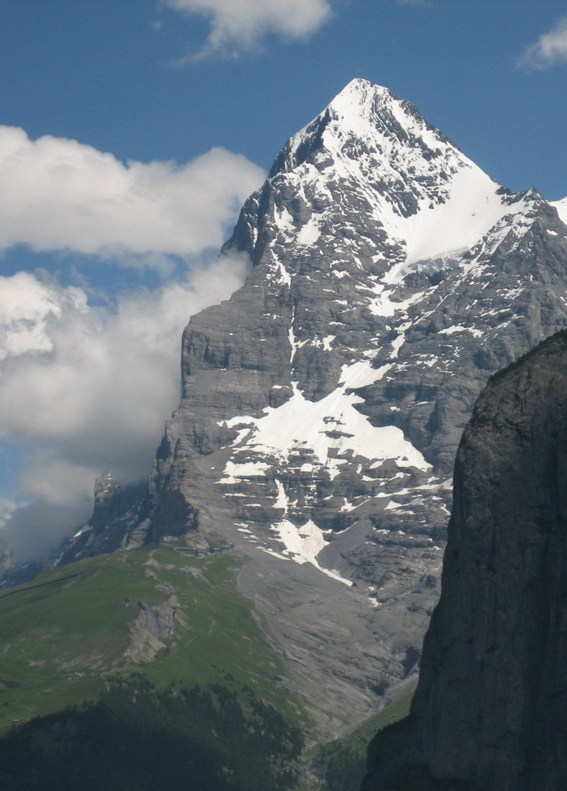formation, mountains, cold temperature, mountain, sky, snowcapped mountain, non-urban scene, tranquil scene, switzerland, 1080P, idyllic, eiger, nature