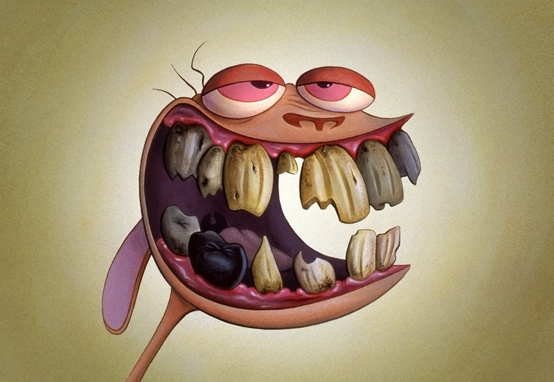 wall - building feature, Ren And Stimpy, easter, creativity, no people, animal themes, animal representation, Gross, Comics, still life, close-up, indoors