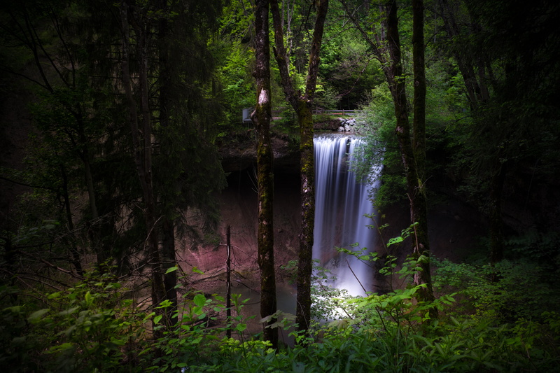 Waterfall, Allgäu, night, Deutschland, 4K, outdoors, Secret, untitled, Germany, nature, Exposure, forest, Wasserfall, Scheidegg, tree