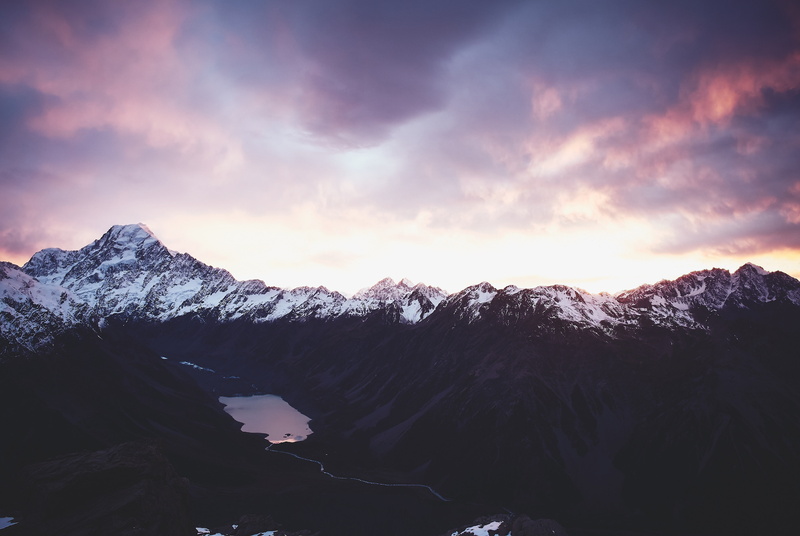 New Zealand, mountain, Morning, 4K, 4K, Aoraki Mount Cook National Park, sunset, photography