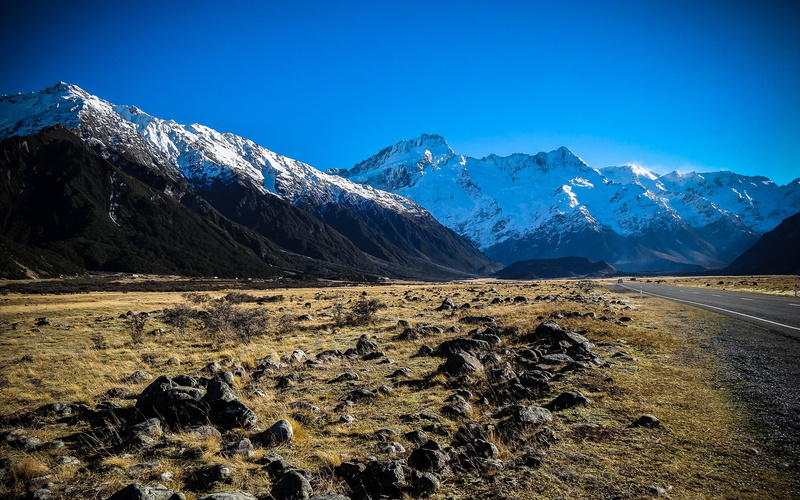 mountain range, frozen, outdoor, environment, formation, non-urban scene, scenics - nature, ice, new zealand, snow, rock, tranquility, snowcapped mountain