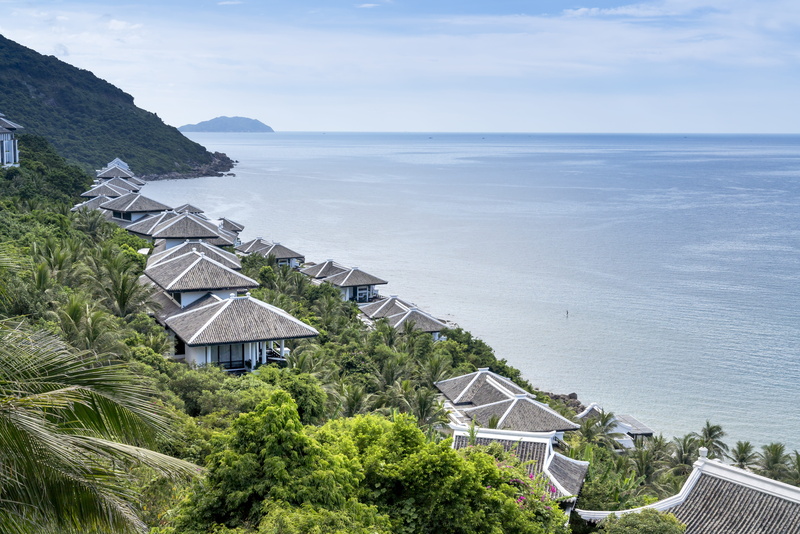 sea, high, float, nice, horizon, beach, architecture, bana, sky, forest, danang, the landscape, green, scenics - nature, idyllic, luxurious, the hill, building exterior