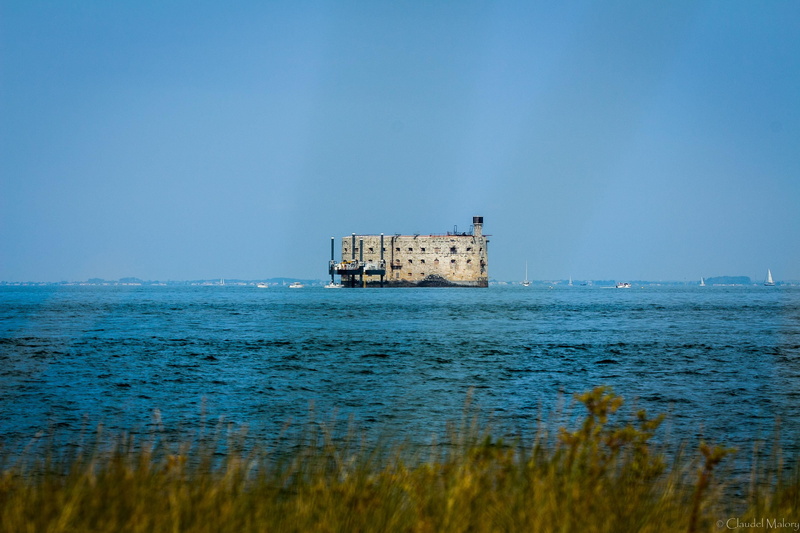 nautical vessel, fort boyard, fort, built structure, fortification, landscape, tranquil scene, nautical, holiday, ship, land, travel, ocean, tranquility