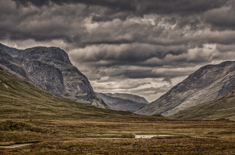 scenics - nature, nature, glencoe, dramatic landscape, 5K, landscape, day, cloud - sky, travel destinations, highland, water, environment, outdoors, overcast