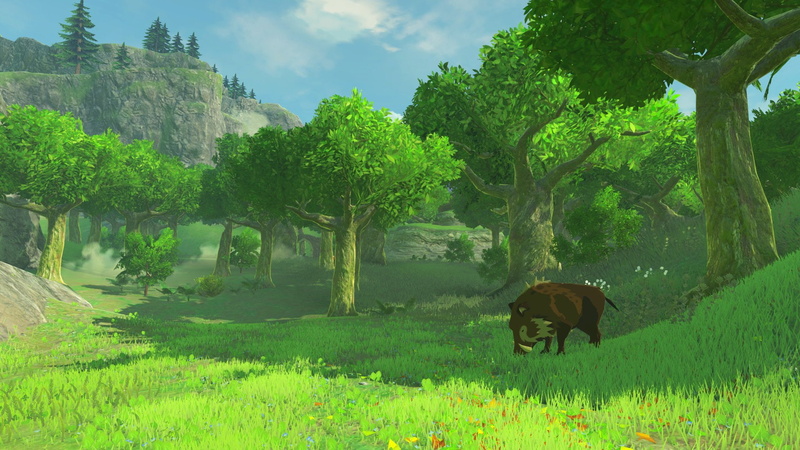 Zelda, Tree, Boar, The Legend of Zelda: Breath of the Wild, 1080P, Forest