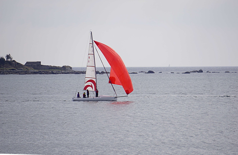 dcharger, nautical vessel, rouge, nature, leisure activity, mer, sailing, voilier, sport, beauty in nature, adventure, one person, outdoors, sky, loisirs