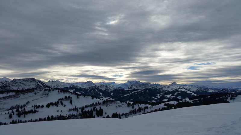 tranquility, sky, Panorama, beauty in nature, Mountain, Alpstein, mountain range, winter, no people, travel destinations, non-urban scene, scenics - nature