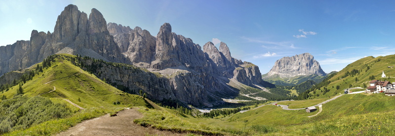 activity, 5K, rocks, Italy, mountain range, nature, Val Gardena, mountain, landscape, Sunny, valley, Alps, beauty in nature, green color, land, travel