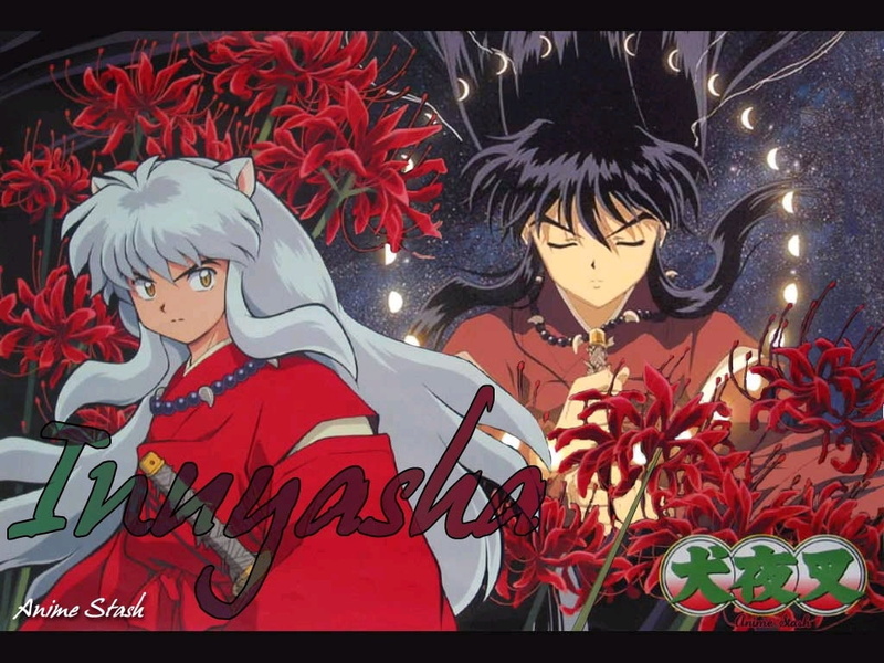 480P, anime, Shippo, art, hd, sango, Inuyasha, Kagome