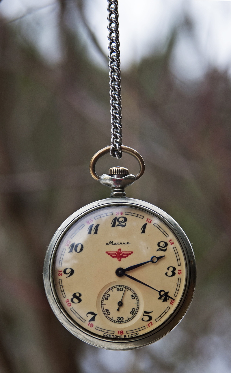 pocketwatch, made in cccp, patina, number, molinja, geometric shape, classic, timepiece, minute, cccp, mechanism, hanging, soviet lens, russian, 2K, soviet