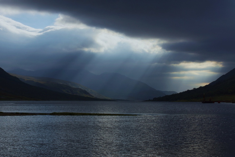 mountain range, tranquil scene, outdoors, waterfront, 1080P, cloud - sky, tranquility, day, storm, sky, Nature, Loch Etive, Scotland, scenics - nature