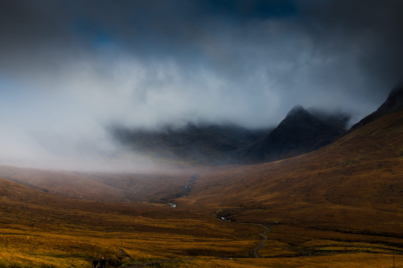 travel destinations, fogs, skye, field, 1080P, landscape, outdoors, surrounded, non-urban scene, nature, environment, cloud - sky, fog, near, distant