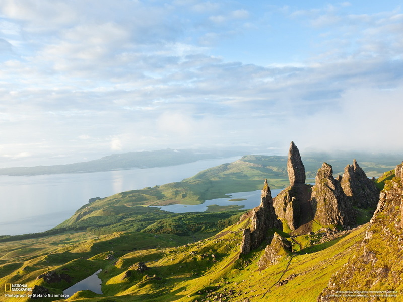 idyllic, 720P, tranquility, beauty in nature, cloud - sky, landscape, mountain, environment, no people, scenics - nature, nature, non-urban scene, Skye