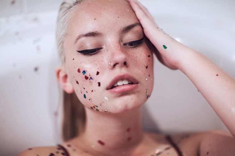 glitter, body part, hair, beauty, women, one person, face, human body part, portrait, young adult, indoors, close-up, adult, beautiful woman, beautiful people