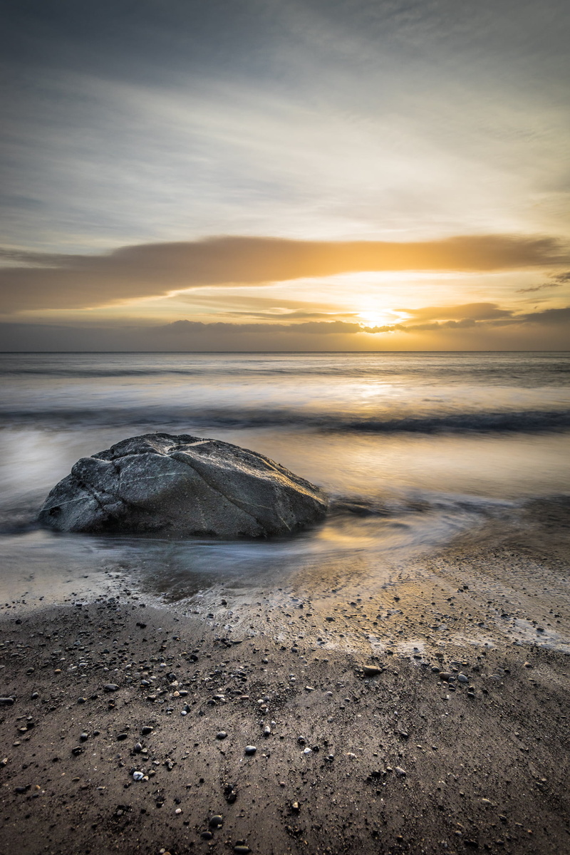 sunset, outdoors, rocks, sony a7, Sunrise, konica minolta, landscape, seascape, white, motion, rock - Object, sea, dusk, travel, photo, beach, dawn, Dublin